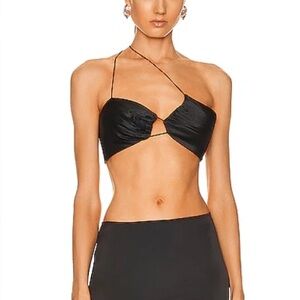 THE SEI Slant Silk Bralette